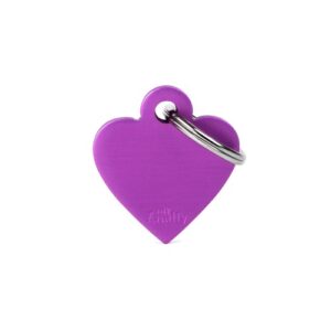 Small Heart Aluminium Purple