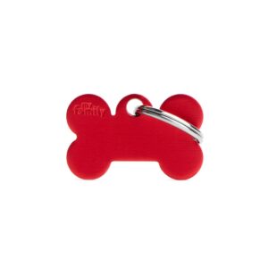 Small Bone Aluminium Red