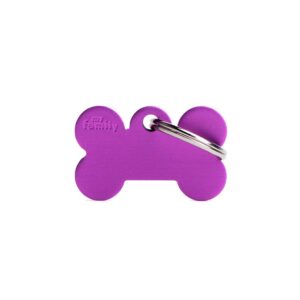 Small Bone Aluminium Purple