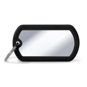 Military Chrome/Black Rubber