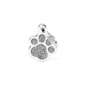 Paw Glitter Grey